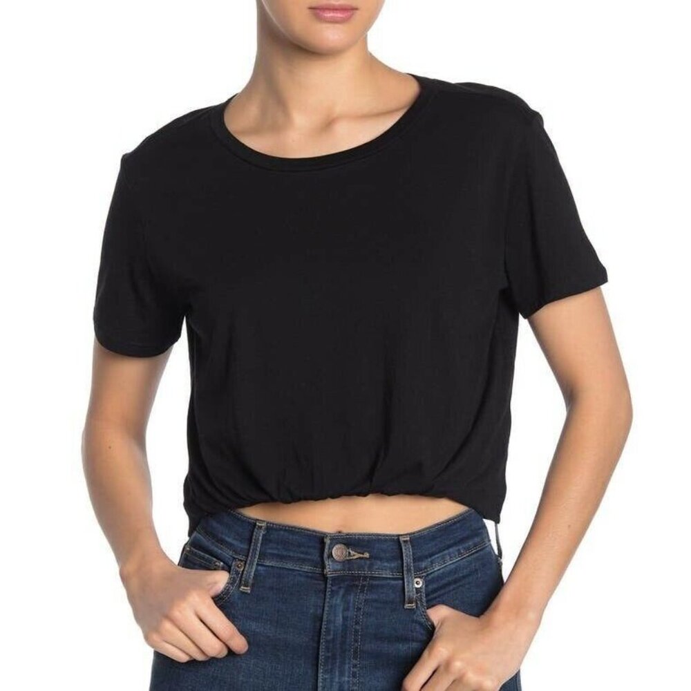 Abound Twist Tuck Cropped Tee